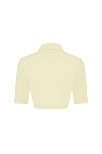 Bliss Yellow Cashmere-Blend Crop Top