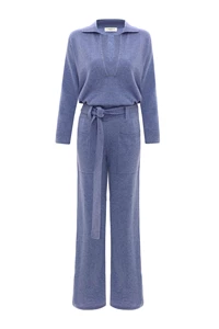 Hunter Light Blue Cashmere Jumpsuit