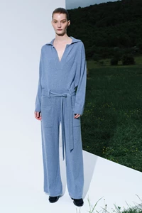 Hunter Light Blue Cashmere Jumpsuit