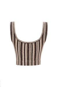 Juniper Striped Wool Crop Top