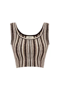 Juniper Striped Wool Crop Top