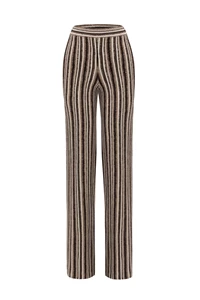 Juniper Striped Wool Wide Leg Pants