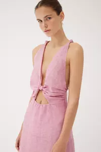 Dahlia Rose Linen Crossback Dress