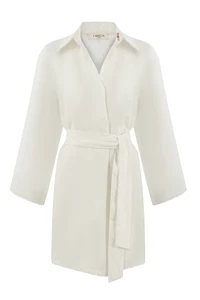 Blake White Linen Mini Kaftan