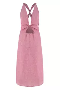 Dahlia Rose Linen Crossback Dress