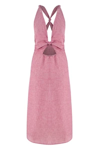 Dahlia Rose Linen Crossback Dress