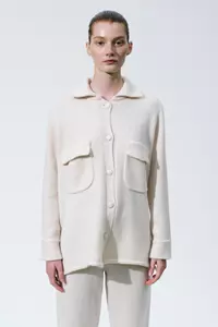 Leon Coconut Cream Cashmere Jacket