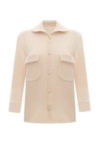 Leon Coconut Cream Cashmere Jacket