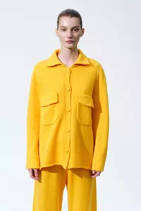 Leon Honey Yellow Cashmere Jacket 