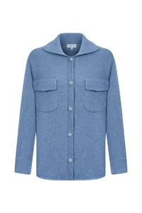 Leon Light Blue Cashmere Jacket