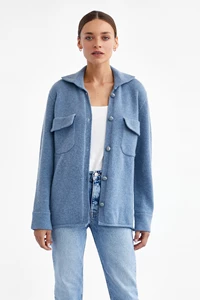 Leon Light Blue Cashmere Jacket