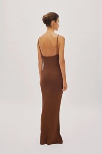 Libra Chocolate Sparkle Maxi Strap Dress