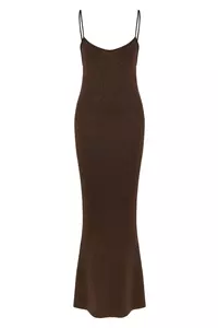 Libra Chocolate Sparkle Maxi Strap Dress