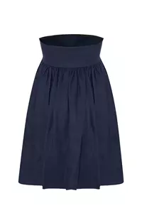 Mykonos Navy Linen Strapless Mini Dress