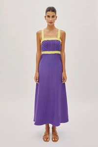 Purple and yellow dress store