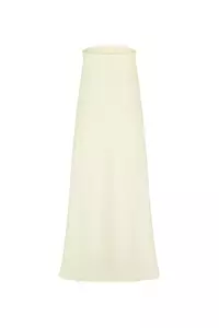 Venice Ecru Linen Strapless Maxi Dress