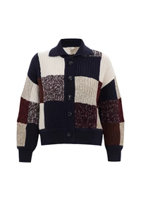 Vivienne Colour Block Wool Cardigan