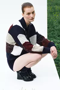 Vivienne Colour Block Wool Cardigan