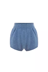 Willow Light Blue Cashmere Shorts