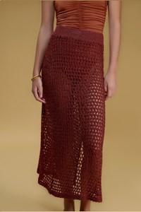 Maya Knitted Mesh Skirt 