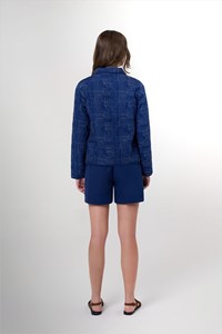 Serena Geometric Tie Front Jacket
