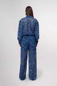 Anna Washed Indigo Lace Shirt