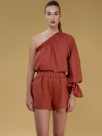 Theia  Linen Shorts