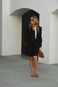 Tara Black Wool Crop Jacket
