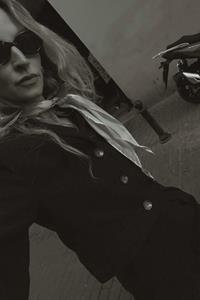 Tara Black Wool Crop Jacket