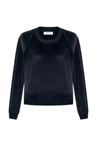 Anthracite Grey Velvet Sweater