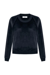 Anthracite Grey Velvet Sweater