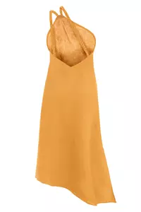 Apricot Braided Linen Dress