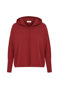 Cherry Hidden-Button Cashmere-Blend Hoodie