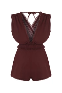 Cranberry Sleeveless Romper