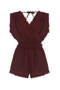 Cranberry Sleeveless Romper