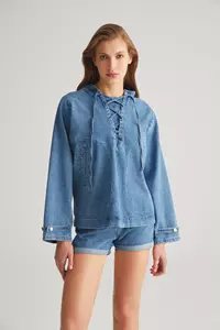 Denim Hoodie