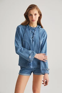 Denim Hoodie