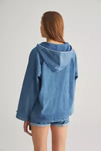 Denim Hoodie