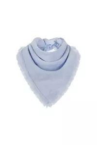 Rio Dusty Blue Cashmere Bandana Scarf