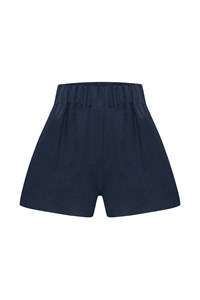 Gracey Indigo Linen Shorts