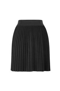 Kate Black Pleated Above-Knee Skirt