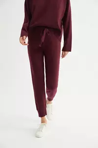 Merlot Cashmere Joggers