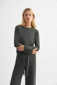 Ash Grey Cashmere Sweater