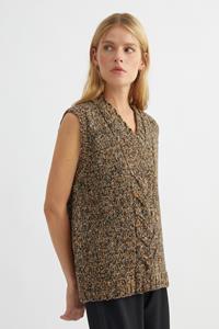 Orange Marl Wool Vest