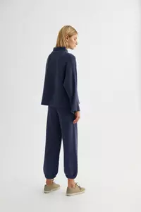 Indigo Blue Cashmere Balloon Pants