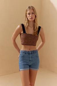 Amber Hand Crocheted Crop Top