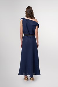 Valeria Off Shoulder Maxi Linen Dress