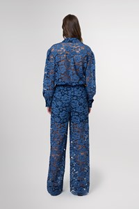 Anna Washed Indigo Lace Shirt