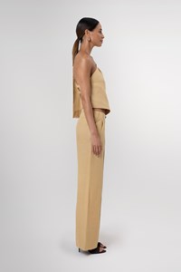 Naomi One Sleeve Backless Linen Top 