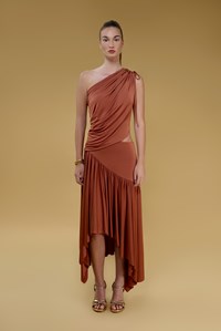 Hera Cut Out Asymetrical Jersey Maxi Dress